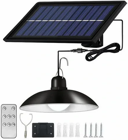 Lampa Żyrandol LED Panel Solarny Kemping Żarówka zdjęcie 1