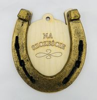 podkowa na sklejce - duża 6351 - 11,5 x 12 cm  nr 25