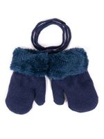 Rękawiczki chłopięce podwójne granatowe 10 YOCLUB