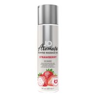 system jo   aromatix scented massage oil strawberry 120 ml