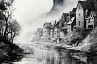 Plakat 45x30cm Mglisty Refleks