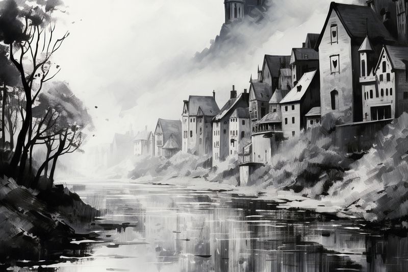 Plakat 45x30cm Mglisty Refleks zdjęcie 1