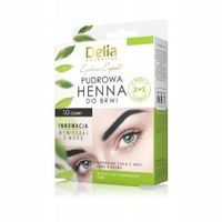 DELIA HENNA PUDROWA do brwi 1.0 CZARNA, saszet. 4g