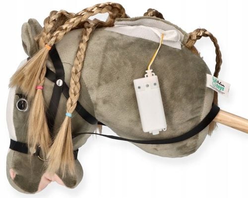 Premium Hobby Horse Konik na patyku Głowa konia kiju Skoczek SIWEK CZESANIA na Arena.pl
