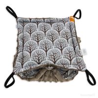 Hamak podwieszany dla gryzoni 4 wejścia 22 x 22cm - różne wzory