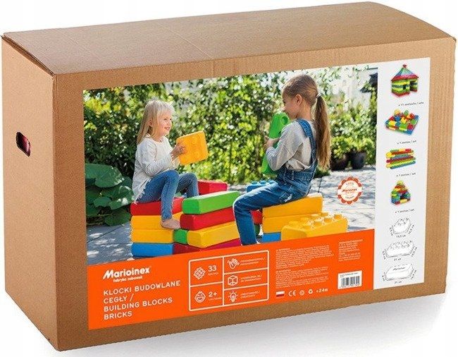 Klocki Cegły Budowlane. 33 elementy. 901304 zdjęcie 3