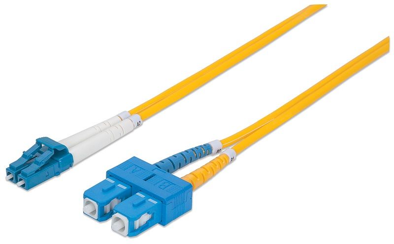 TECHLY PATCH FIBER LC/SC DUPLEX 9/125 1M OS2 SINGLEMODE 302679 zdjęcie 1