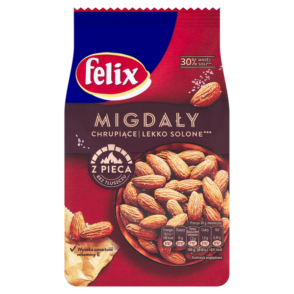 Felix Migdały chrupiące lekko solone 180 g zdjęcie 1