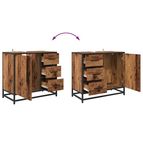 Szafka pod umywalkę z szufladą Stare drewno 65 x 33 x 60 cm na Arena.pl