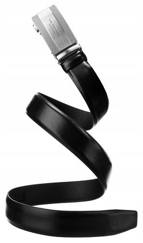 pasek męski z klamrą automatyczną wykonany ze skóry naturalnej - peterson na Arena.pl