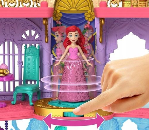 DISNEY PRINCESS ZAMEK ARIELKI PIĘTROWY PAŁAC LALKA SYRENKA HLW95 na Arena.pl