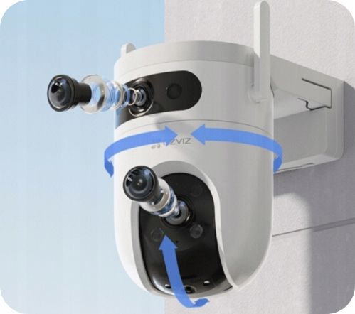 Zestaw Monitoringu WiFi EZVIZ 2 Kamery 10Mpx (5MP+5MP) Obrót 360° NVR 8CH na Arena.pl