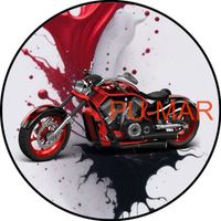 Opłatek na tort Urodziny 18 30 40  Motor Harley Davidson Yamaha Vsk Cross