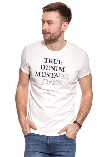 MUSTANG TSHIRT Printed Tee CLOUD DANCER 1007075 2020 L na Arena.pl
