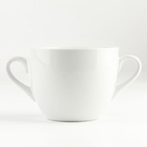 BULIONÓWKA PORCELANOWA 650 ML Z UCHWYTAMI MISKA OBIADOWA DO ZUPY KREMU na Arena.pl