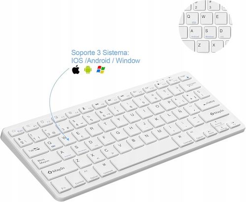 KLAWIATURA BEZPRZEWODOWA UNIWERSALNA BLUETOOTH USB-C PRZENOŚNA TABLET TV PC na Arena.pl