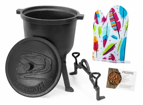 KOCIOŁEK ŻELIWNY MEYERHOFF 4L+RĘKAWICA na Arena.pl