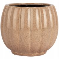 Doniczka ceramika beżowy Skandi.pl 16 cm x 16 x 14 cm