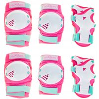 Zestaw 3 ochraniaczy Raven Verba Mint Pink Junior XS