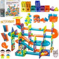 ZESTAW KLOCKI MAGNETYCZNE KONSTRUKCYJNE UKŁADANKA TOR ZAMEK FIGURKI 268 EL