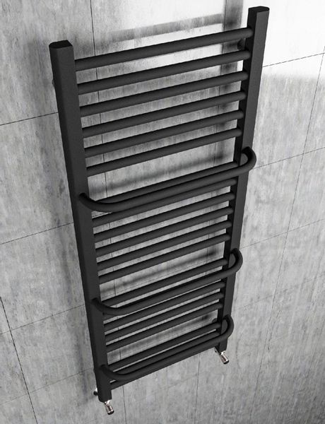 GRZEJNIK ŁAZIENKOWY POWER 1580x550 CZARNA STRUKTUR zdjęcie 5