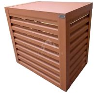 Osłona klimatyzatora - pompy ciepła 100x50x110 cm jasny brąz NB244