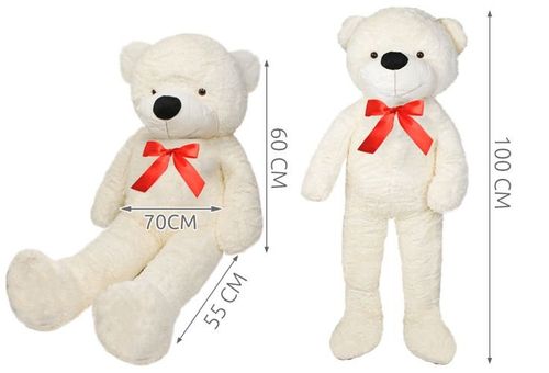 Miś pluszowy 100 cm - biały na Arena.pl