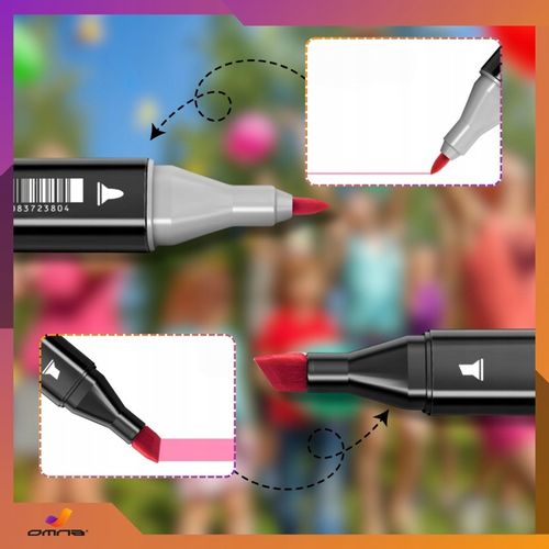 Markery alkoholowe flamastry mazaki pisaki dwustronne touch podstawka 168 na Arena.pl