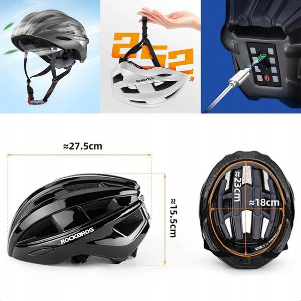ROCKBROS KASK ROWEROWY KASK OCHRONNY NA ROWER zdjęcie 5