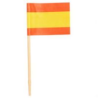 wykałaczki bankietowe z flagą hiszpanii, dł. 8 cm, 500 szt.