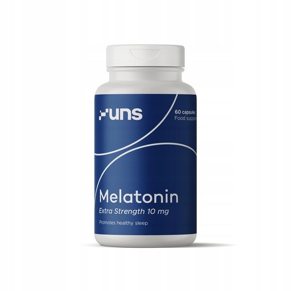 UNS MELATONIN 10 mg MOCNA MELATONINA 60 kaps. zdjęcie 1
