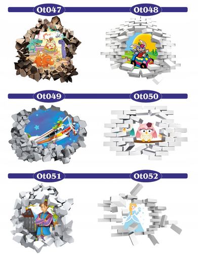 Naklejka samoprzylepna 3D dziura samochód auto na Arena.pl