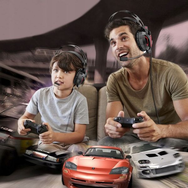 SŁUCHAWKI GAMINGOWE M180PRO do PC PS4 XBOX LED zdjęcie 4