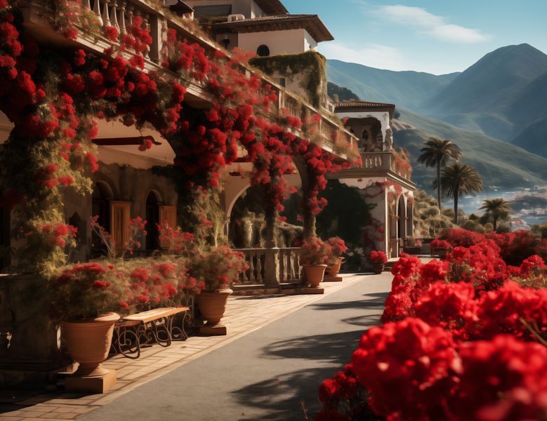 Plakat 65x50cm Czerwona Idylla zdjęcie 1