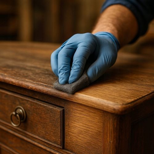 Zestaw do Polerowania Drewna Podłóg Mebli Wosk BeeWax + Wełna Stalowa na Arena.pl