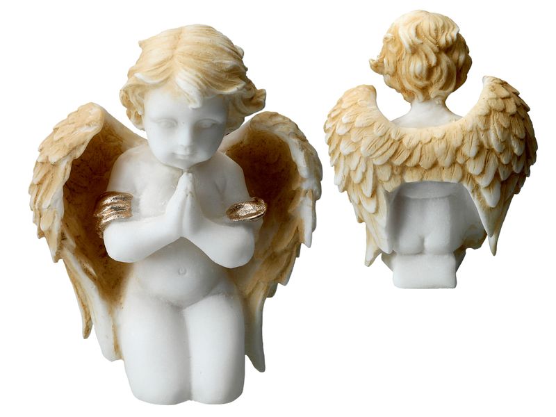 Aniołek modlący się -alabaster grecki zdjęcie 4