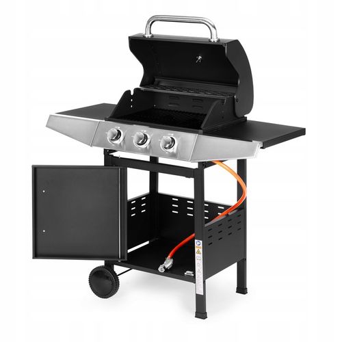 Grill gazowy ogrodowy 10.2 kW duży ruszt 3 palniki termometr reduktor Multi na Arena.pl
