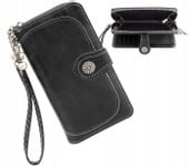 Portfel Damski Skórzany Duży Ażurowy Boho