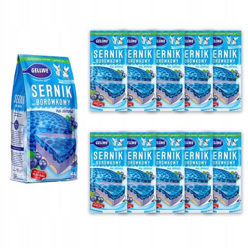 Gellwe Sernik borówkowy na zimno 193g x 10 sztuk na Arena.pl