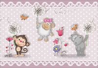 FOTOTAPETA dzieci zwierzęta zoo safari na wymiar