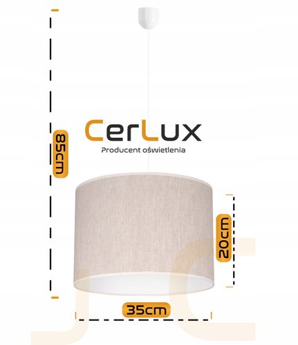 Lampa wisząca ABAŻUR 35 cm na Arena.pl