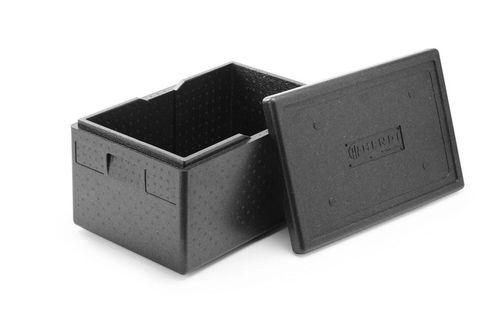 Pojemnik termoizolacyjny z piocelanu, HENDI, GN 1/1 46L 600x400mm, czarny na Arena.pl