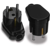 Wtyczka kątowa rozbieralna Uni-Schuko WT-16U czarna Produkt POLSKI