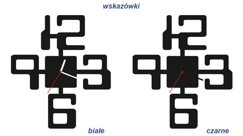 ZEGAR ŚCIENNY CYFRY 58cm XXL 126.11 na Arena.pl