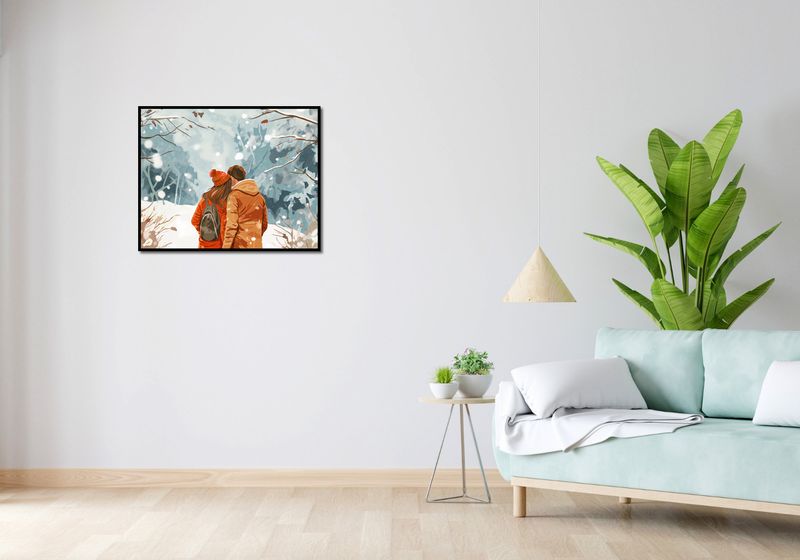 Plakat 76x60,5cm Razem w Śniegu zdjęcie 4