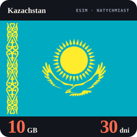 Karta eSIM Internet Kazachstan 10 GB na 30 dni - bez rejestracji