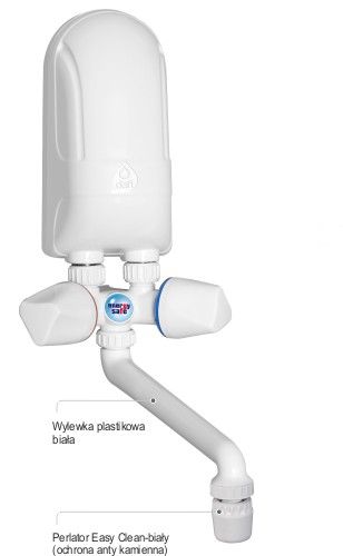 Podgrzewacz wody DAFI 5,5 kW 230 V z baterią w kolorze białym zdjęcie 4