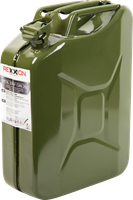 REXXON 20L KANISTER METALOWY BLASZYNY ZBIORNIK BAŃKA POJEMNIK NA PALIWO BENZYNĘ PŁYNY KARNISTER Z BLACHY STALOWEJ Z ATESTEM