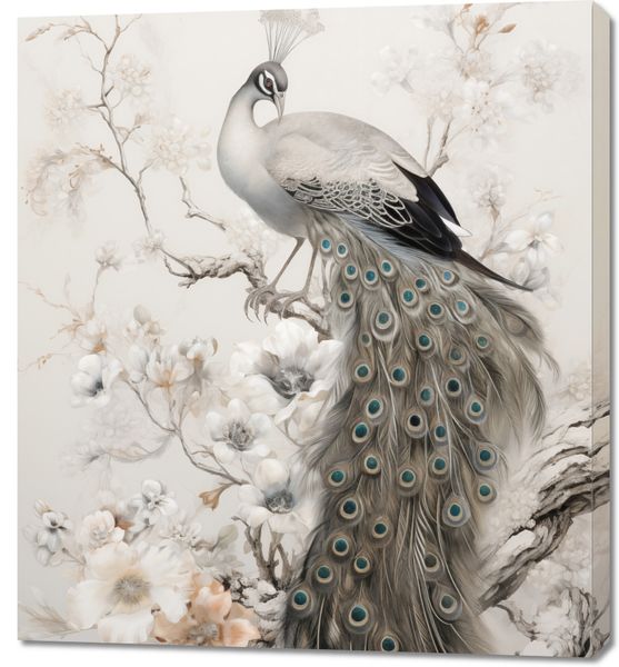 Obraz 90x100cm Pawia Gracja zdjęcie 1