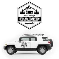 NAKLEJKA NA SAMOCHÓD napis KAMPER przyczepę kempingową camper auto 50 cm
